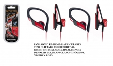 AURICULAR DEPORTIVO PANASONIC RPHS34 ROJO