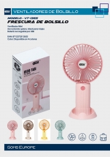 VENTILADOR DE MANO RECARGABLE