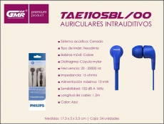 AURICULARES PHILIPS TAE1105BL