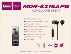 AURICULAR SONY MDREX15LPB