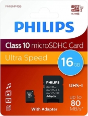 PHILIPS MICRO SD 16GB CLASE 10