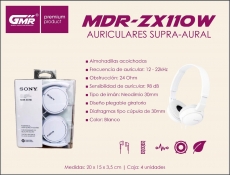 MDRZX110WCASCO SONY CON CABLE MDRZX110