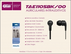 AURICULAR PHILIPS TAE1105BK