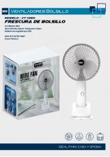 VENTILADOR DE PINZA RECARGABLE