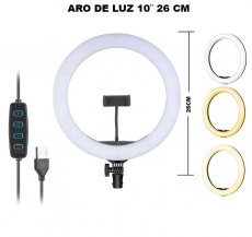 ARO DE LUZ 26CM LUZ BLANCA