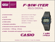 CASIO RELOJ DIGITAL F91