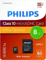 PHILIPS MICRO SD 8GB CLASE 10