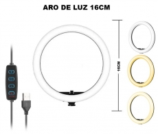 ARO DE LUZ 16CM LUZ BLANCA