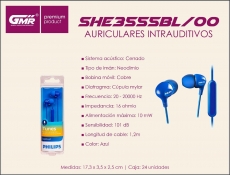 AURICULARES PHILIPS  SHE3555BL