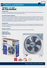 VENTILADOR CUADRADO DE MESA DE 12 PULGADA 45W